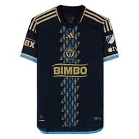 Maillot adidas bleu marine dédicacé par Jack Elliott du Philadelphia Union (n° 3) pour la saison 2024 de la MLS - Taille L