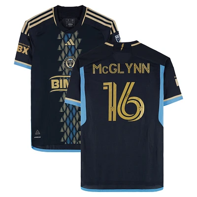 Jack McGlynn Philadelphia Union Autographed Match-Used #16 Navy adidas Jersey from the 2024 MLS Season - Size M