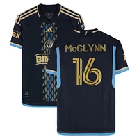 Jack McGlynn Philadelphia Union Autographed Match-Used #16 Navy adidas Jersey from the 2024 MLS Season - Size M