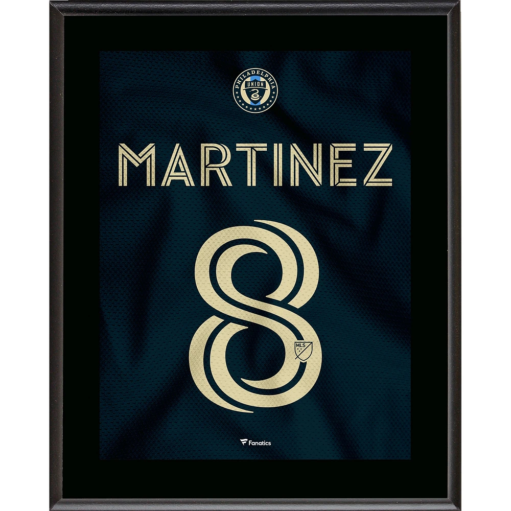 Jose Martinez Philadelphia Union 10.5" x 13" Jersey Style Number 8 Sublimated Plaque