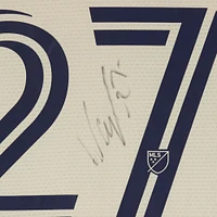 Kai Wagner Philadelphia Union Autographed Match-Used #27 Tan adidas Jersey from the 2024 MLS Season - Size M