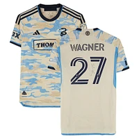 Kai Wagner Philadelphia Union Autographed Match-Used #27 Tan adidas Jersey from the 2024 MLS Season - Size M