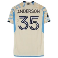 Markus Anderson Philadelphia Union Autographed Match-Used #35 Tan adidas Jersey from the 2024 MLS Season - Size M