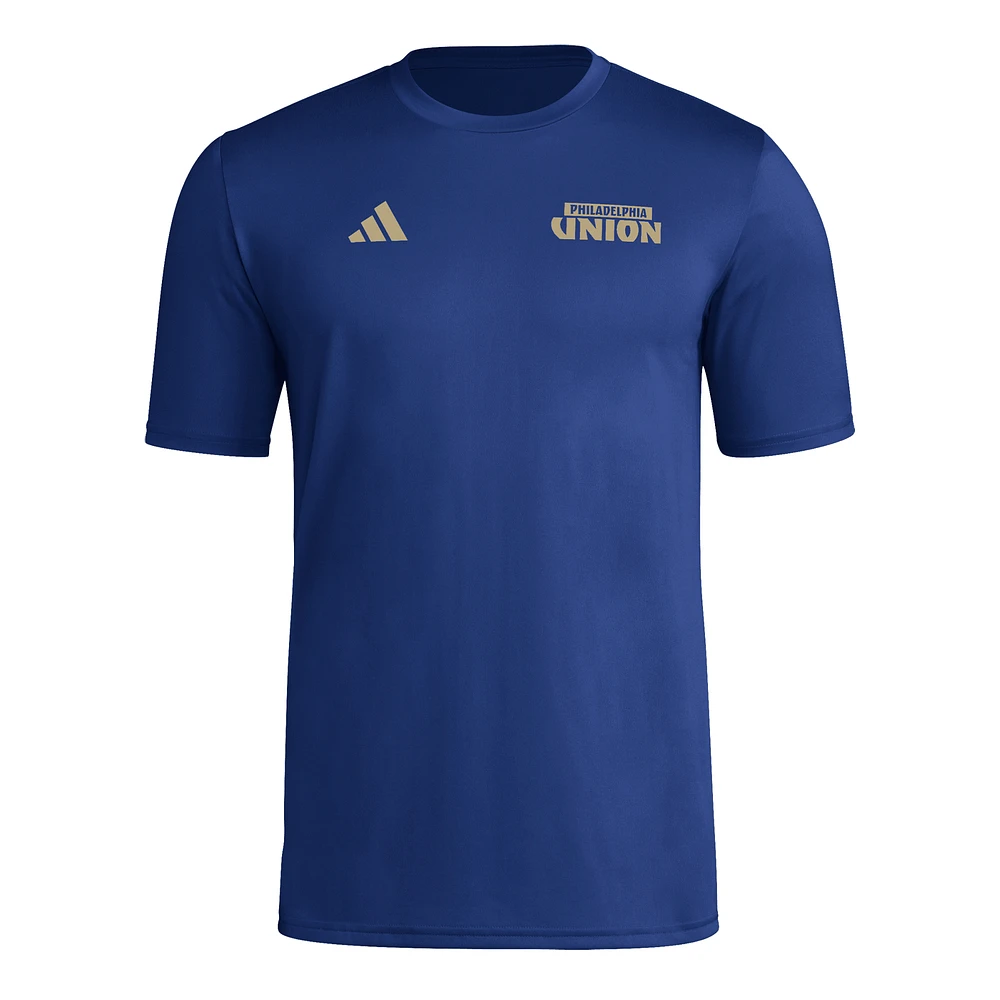 Men's adidas Navy Philadelphia Union AEROREADY Local Wrap T-Shirt