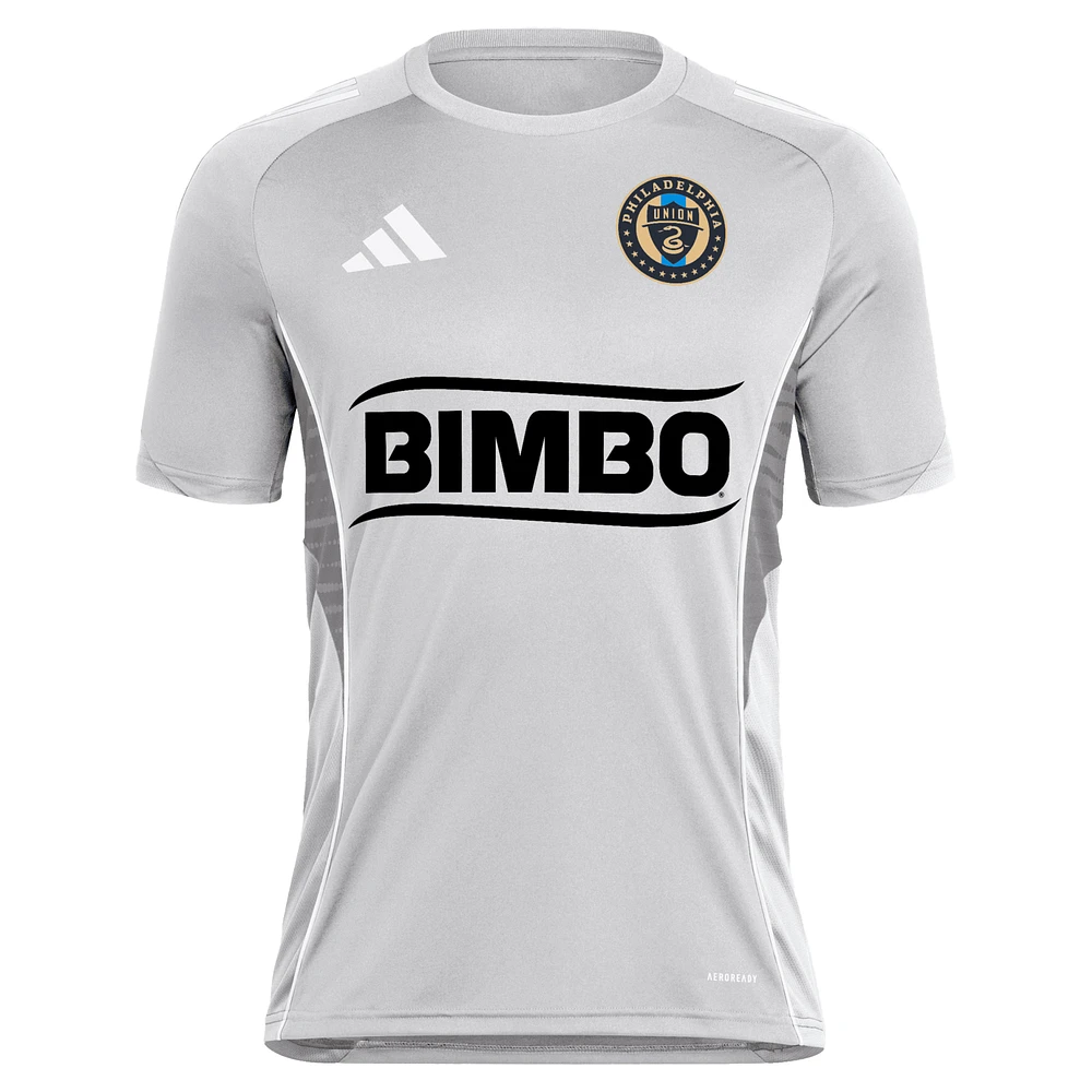 Men's adidas  Silver Philadelphia Union 2025 Training Jersey