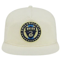 Men's New Era  Cream Philadelphia Union 2025 Kickoff Snapback Golfer Hat