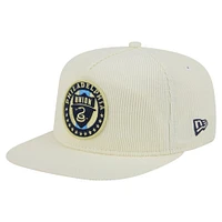 Men's New Era  Cream Philadelphia Union 2025 Kickoff Snapback Golfer Hat