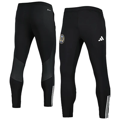 Pantalon d'entraînement adidas Philadelphia Union 2023 On-Field Team Crest AEROREADY noir pour homme