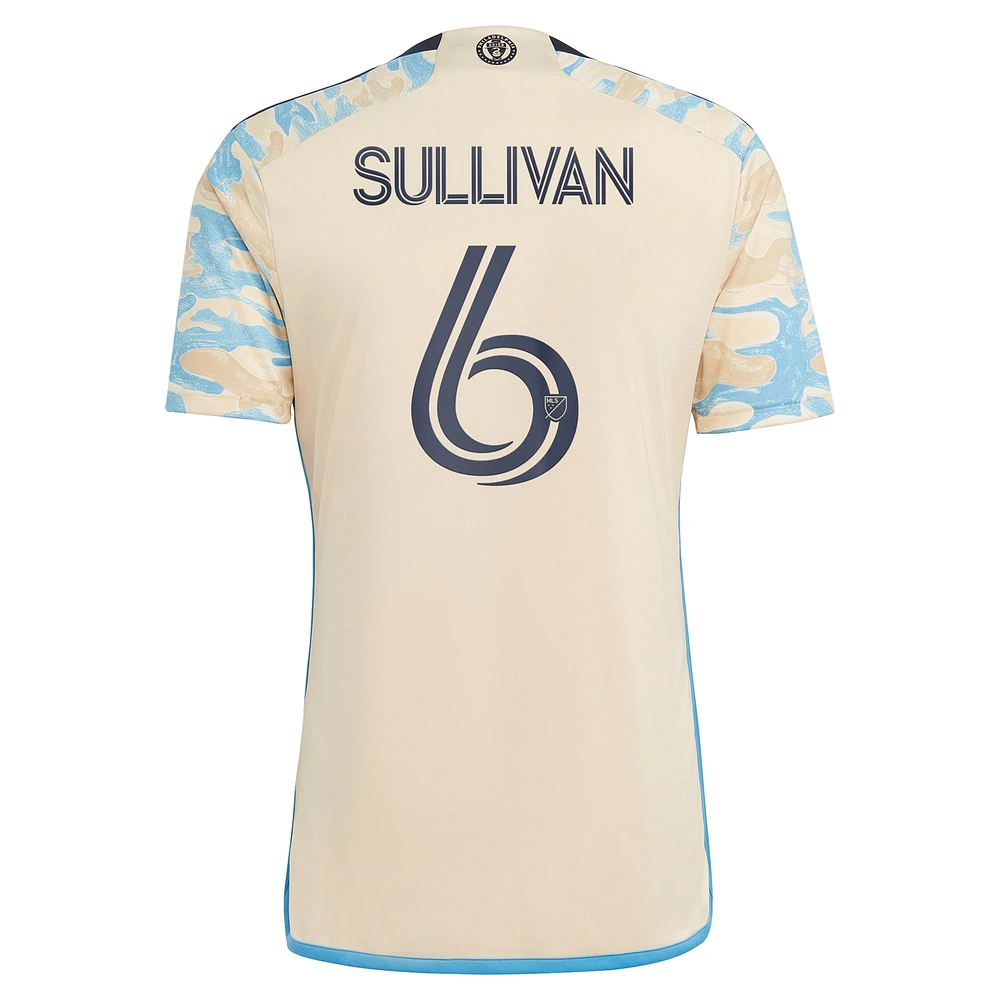 Maillot secondaire réplique adidas Cavan Sullivan Tan Philadelphia Union 2024 pour homme