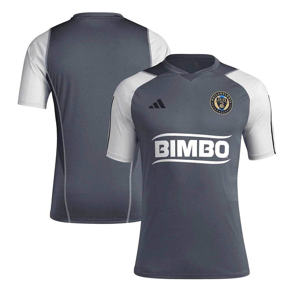 Maillot d'entraînement adidas Philadelphia Union 2024 AEROREADY pour homme, gris