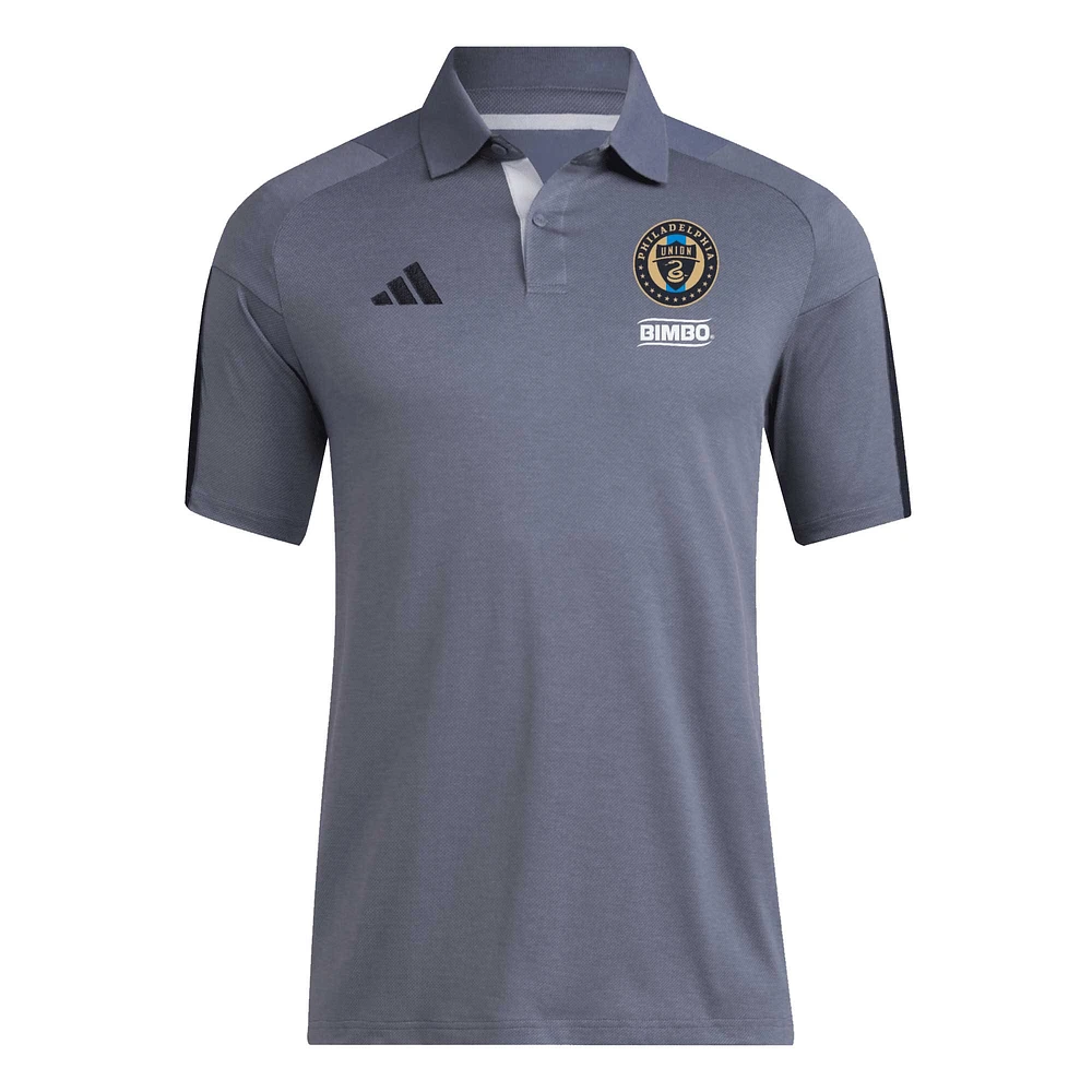 Men's adidas Gray Philadelphia Union 2024 Training Polo