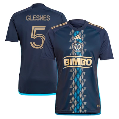 Men's adidas Jakob Glesnes Navy Philadelphia Union 2024 The XV Kit Replica Player Jersey