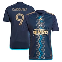 Men's adidas Julian Carranza Navy Philadelphia Union 2024 The XV Kit Replica Player Jersey