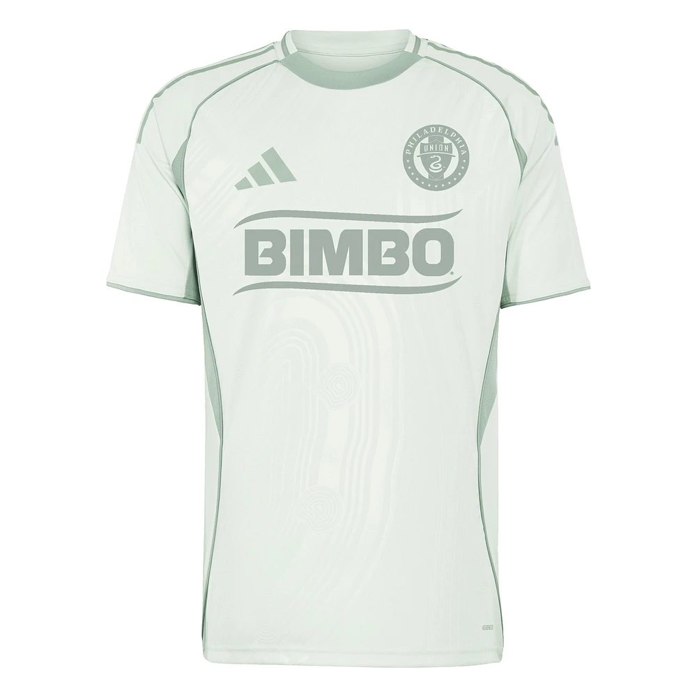 Men's adidas Light Green Philadelphia Union 2025 One Planet Pre-Match Top