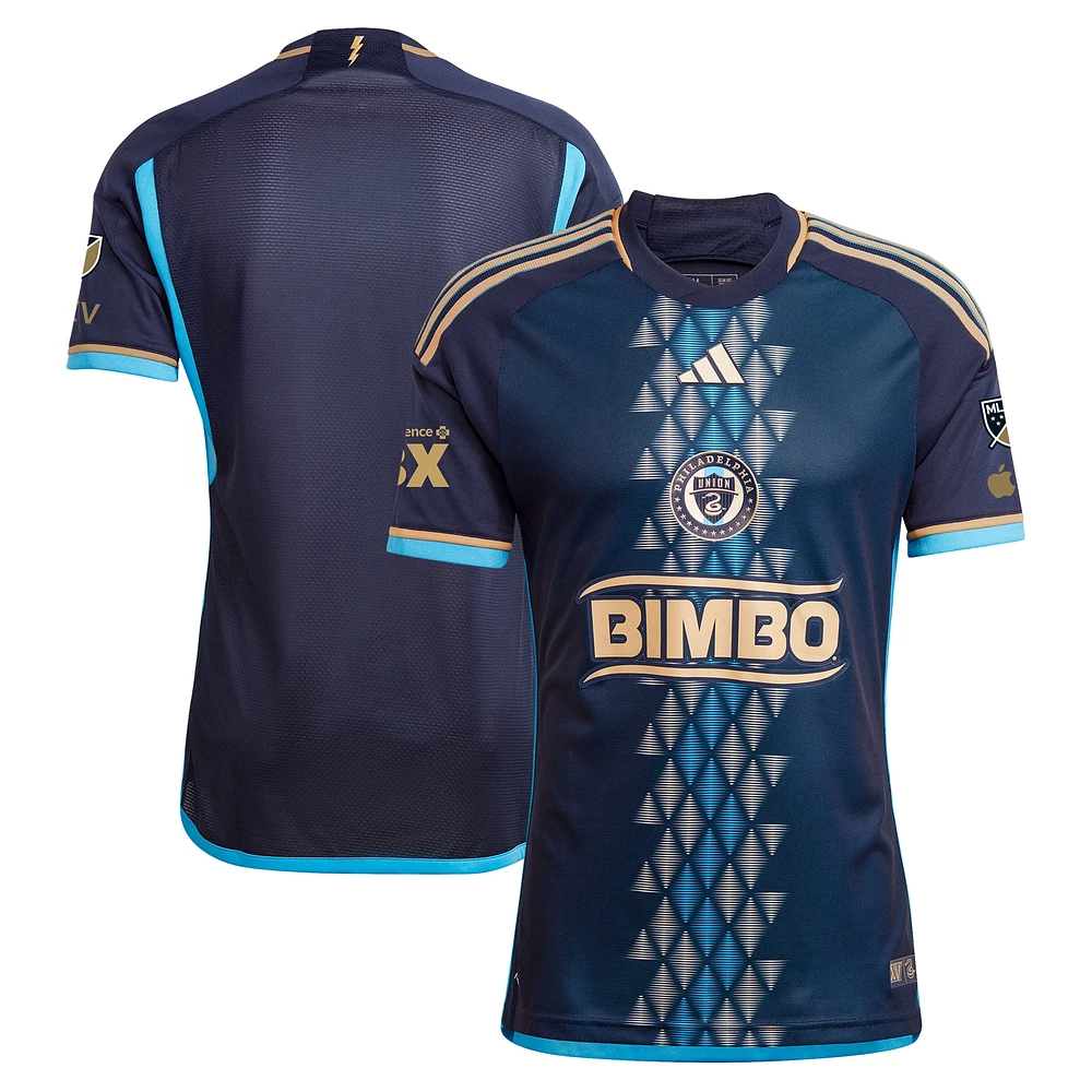 Maillot vierge authentique pour homme de l'Union Philadelphie 2024 adidas bleu marine