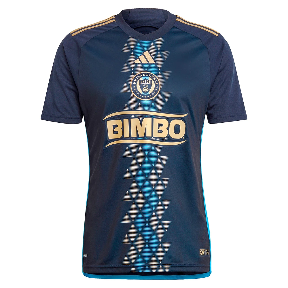 Maillot adidas bleu marine Philadelphia Union 2024 The XV Kit Replica pour homme