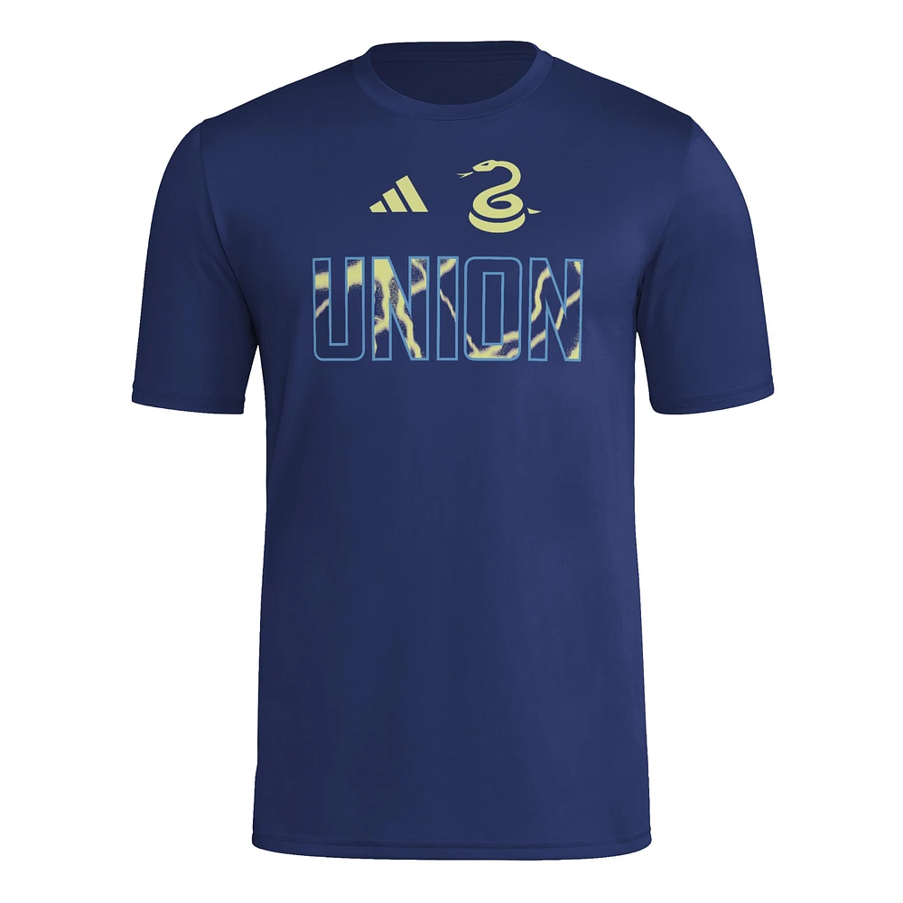 Men's adidas  Navy Philadelphia Union 2025 Jersey Hook AEROREADY T-Shirt