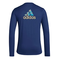 Men's adidas Navy Philadelphia Union Local Pop AEROREADY Long Sleeve T-Shirt