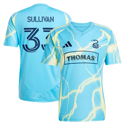 Men's adidas Quinn Sullivan Blue Philadelphia Union 2025 The Voltage Kit Replica Player Jersey
