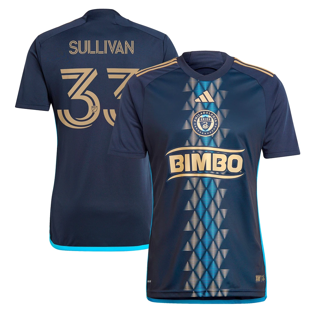 Men's adidas Quinn Sullivan Navy Philadelphia Union 2024 The XV Kit Replica Player Jersey