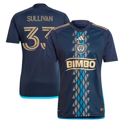 Men's adidas Quinn Sullivan Navy Philadelphia Union 2024 The XV Kit Replica Player Jersey