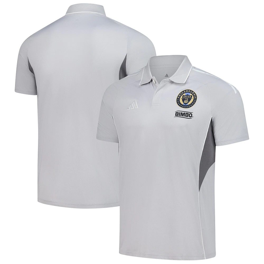 Polo d'entraînement adidas Silver Philadelphia Union 2025 pour homme