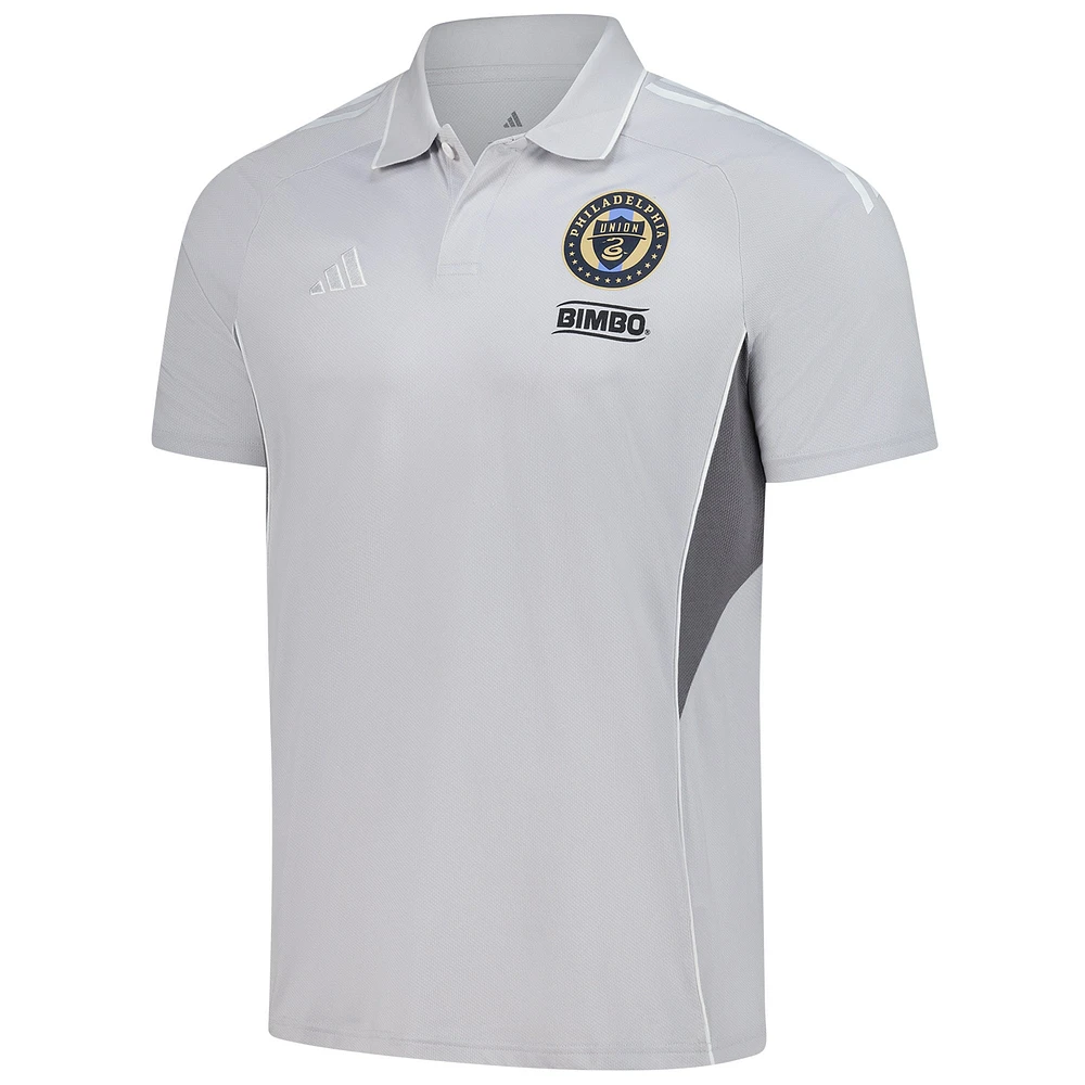 Polo d'entraînement adidas Silver Philadelphia Union 2025 pour homme