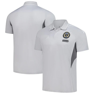 Polo d'entraînement adidas Silver Philadelphia Union 2025 pour homme