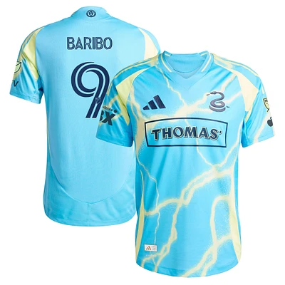 Men's adidas Tai Baribo Blue Philadelphia Union 2025 The Voltage Kit Authentic Player Jersey