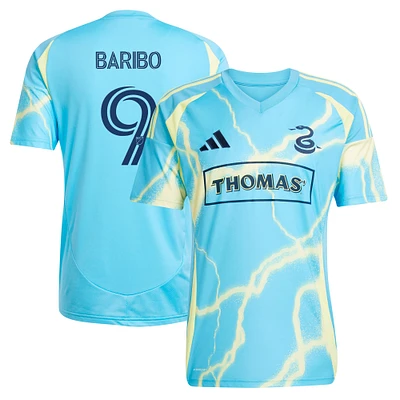 Men's adidas Tai Baribo Blue Philadelphia Union 2025 The Voltage Kit Replica Player Jersey
