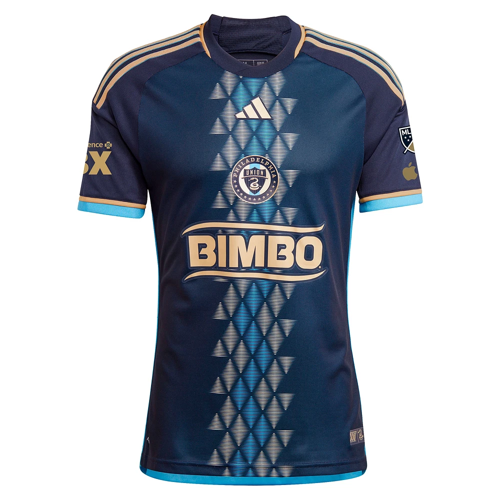 Men's adidas Tai Baribo Navy Philadelphia Union 2024 The XV Kit Authentic Player Jersey