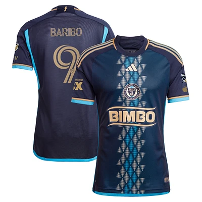Men's adidas Tai Baribo Navy Philadelphia Union 2024 The XV Kit Authentic Player Jersey
