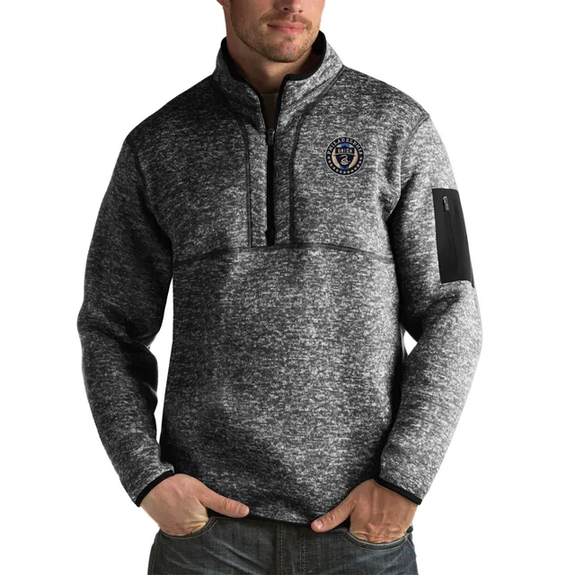 Philadelphia Eagles Antigua Course Full-Zip Vest - Heathered Gray