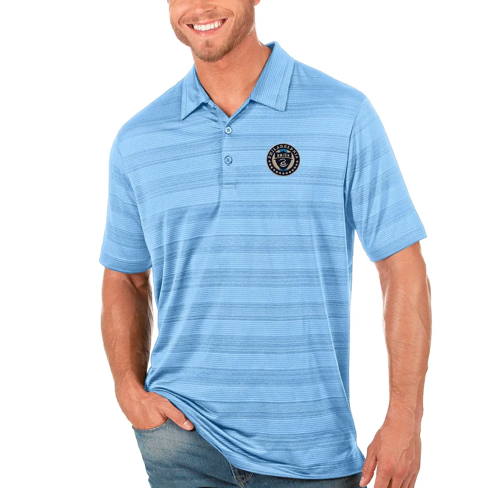 Men's Antigua Gray Chicago Cubs Compass Polo