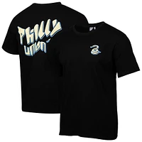 Men's  Black Philadelphia Union Team Script Relaxed T-Shirt