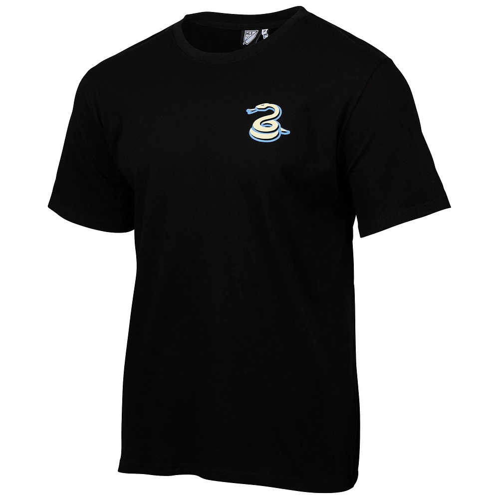 Men's  Black Philadelphia Union Team Script Relaxed T-Shirt