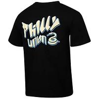 Men's  Black Philadelphia Union Team Script Relaxed T-Shirt