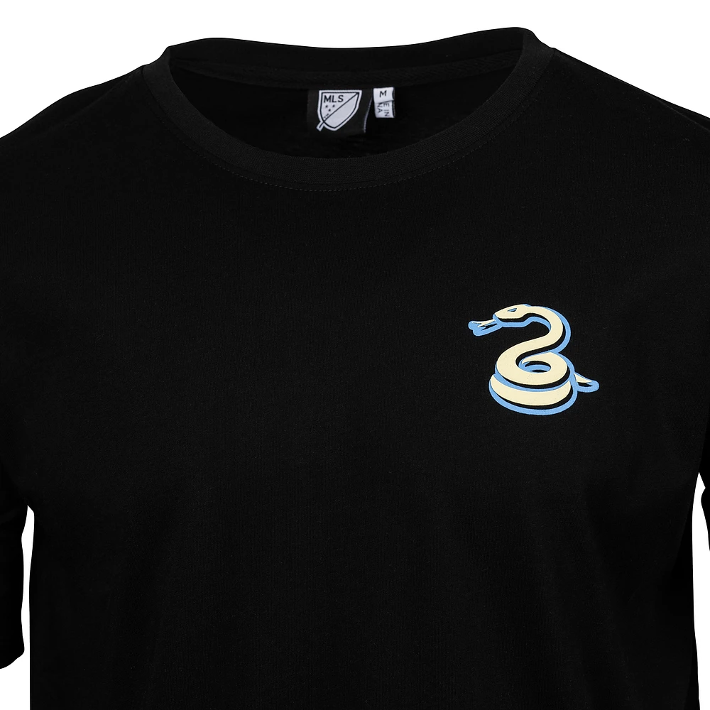 Men's  Black Philadelphia Union Team Script Relaxed T-Shirt