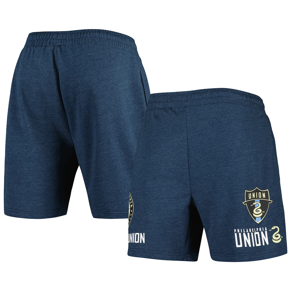 Concepts Sport Heather Navy Short à logos multiples Philadelphia Union pour homme