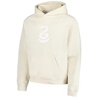 Men's Cream Philadelphia Union Tonal Raglan Oversized Pullover Hoodie