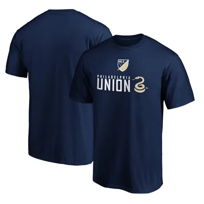 Philadelphia Union Fanatics Branded Shielded Logo T-Shirt - Navy