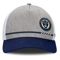 Men's Fanatics Heather Gray Philadelphia Union Low Block Trucker Adjustable Hat