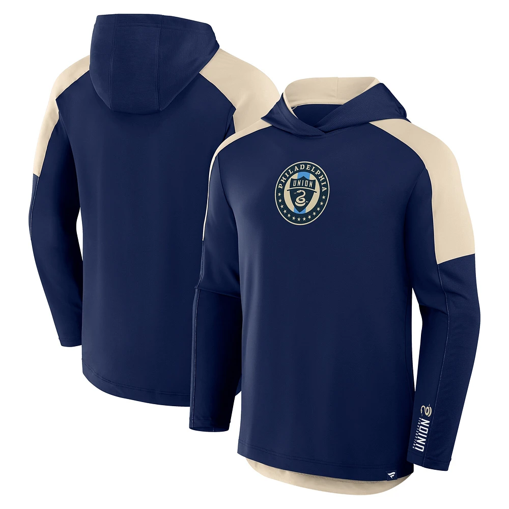 Sweat à capuche de transition pour homme Fanatics Navy Philadelphia Union Red Card