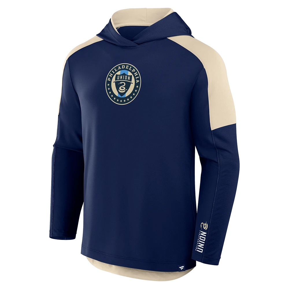 Sweat à capuche de transition pour homme Fanatics Navy Philadelphia Union Red Card