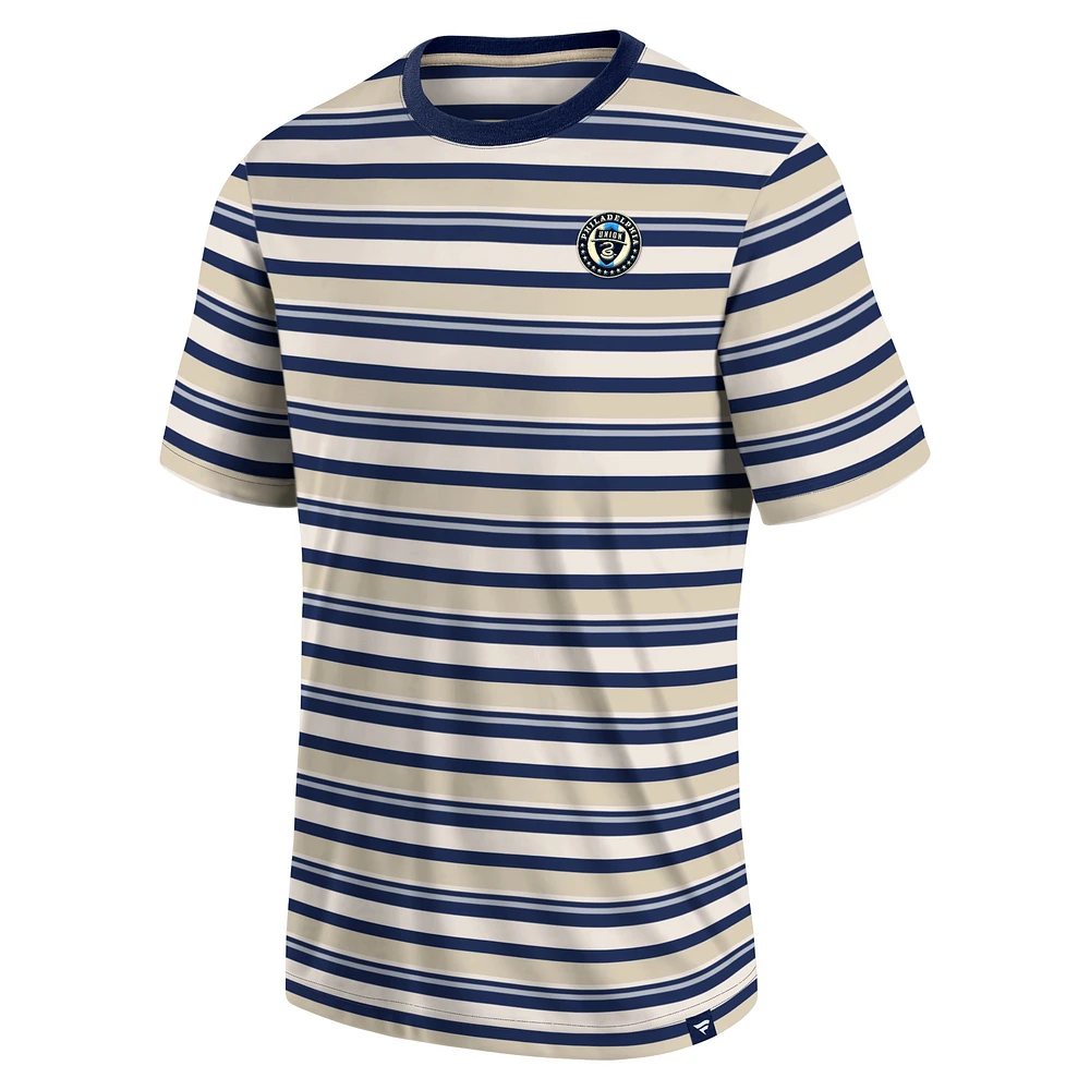 Men's Fanatics Navy Philadelphia Union Shot Clock Stripe T-Shirt