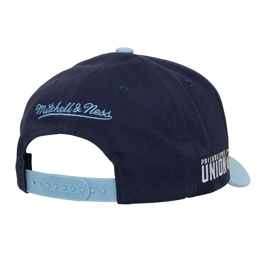 Casquette snapback Mitchell & Ness crème Philadelphia Union brossée Pro Crown pour homme