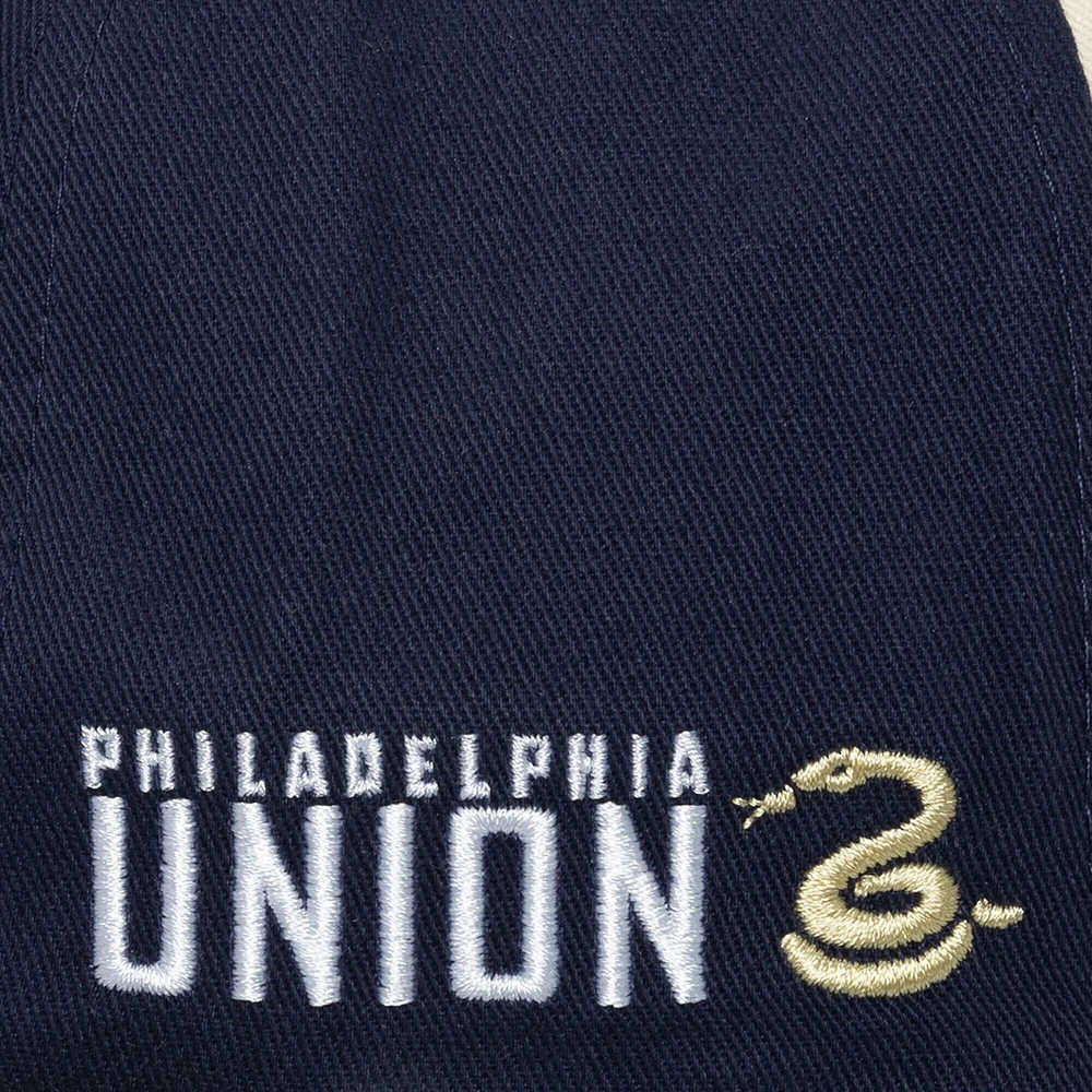 Casquette snapback Mitchell & Ness crème Philadelphia Union brossée Pro Crown pour homme