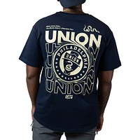 Men's  Navy Live Breathe Futbol x Philadelphia Union Crest T-Shirt