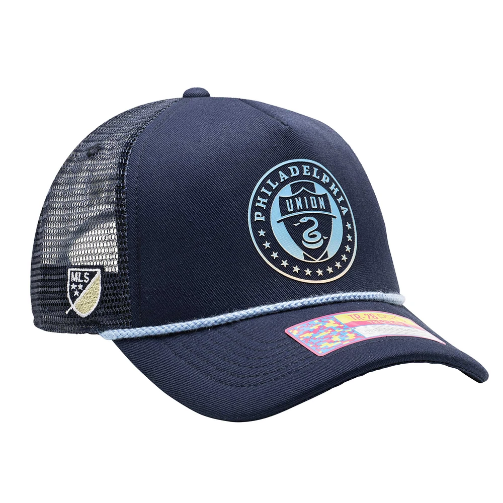 Men's Navy Philadelphia Union Atmosphere Trucker Adjustable Hat