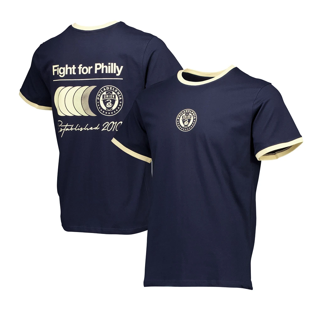 T-shirt bleu marine Ringer Philadelphia Union pour hommes